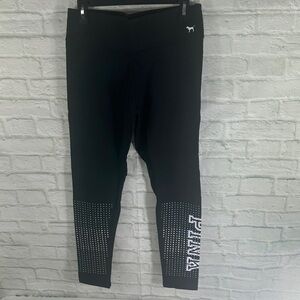 Victoria's Secret Black Leggings with Silver Accents